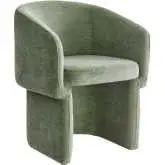 Verity Dining Arm Chair in Sage Green Chenille