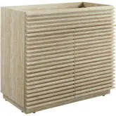 Render 36" Faux Travertine Bathroom Vanity Cabinet (Sink Not Included)