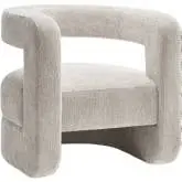 Jaylin Accent Chair in Dove Gray Chenille Fabric