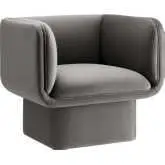 Tate Accent Chair in Storm Gray Performance Velvet