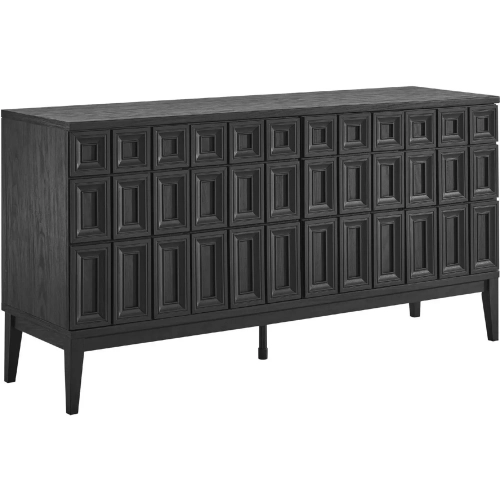 Samos 62" Sideboard in Black Finish MDF