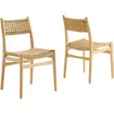 Wynn Dining Chair in Natural Rope & Natural Finish Wood (Set of 2)