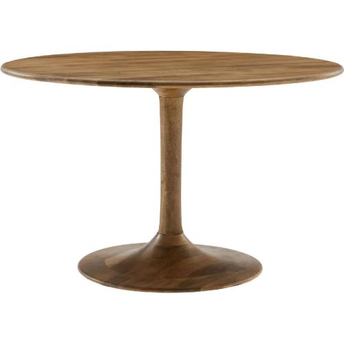 Lippa 48" Round Dining Table in Natural Finish Wood
