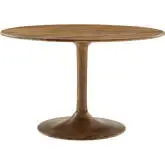 Lippa 48" Round Dining Table in Natural Finish Wood