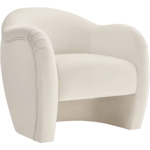 Compose Accent Arm Chair in Alabaster White Performance Velvet