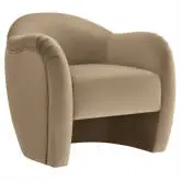 Compose Accent Arm Chair in Taupe Silver Performance Velvet