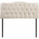 Annabel Queen Tufted Ivory Fabric Headboard