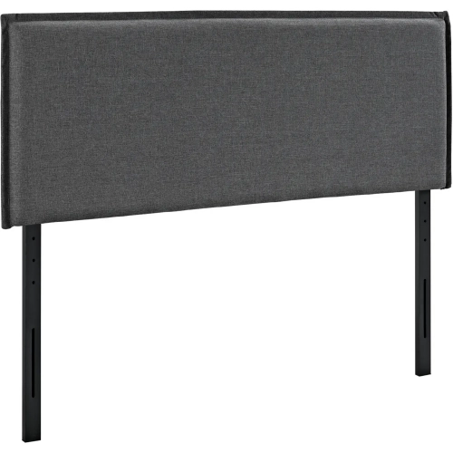 Camille Full Headboard in Gray Fabric