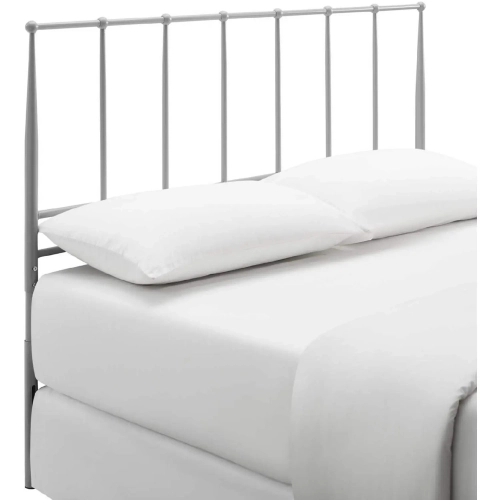 Kiana Full Headboard in Gray Powder Coated Steel