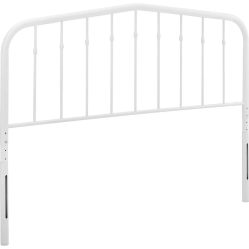 Lennon King Headboard in White Powder Coated Iron