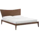 Astra King Platform Bed in Walnut Wood
