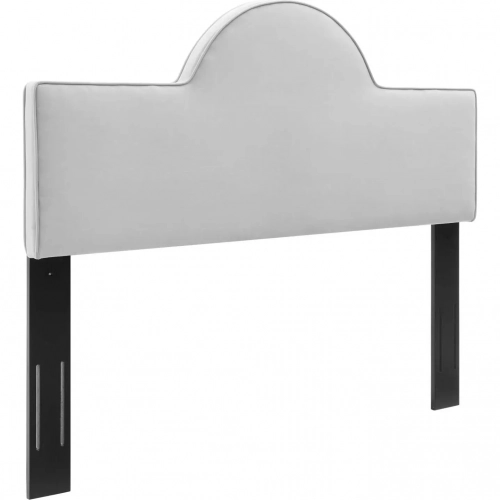 Dawn Twin Headboard in Light Gray Performance Velvet