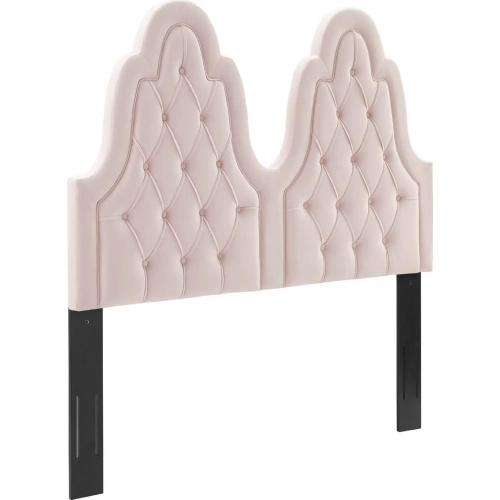 Augustine King or CA King Headboard in Tufted Pink Performance Velvet