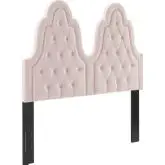 Augustine King or CA King Headboard in Tufted Pink Performance Velvet