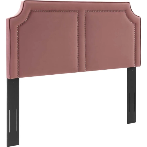 Cynthia King California King Headboard in Rose with Nailhead