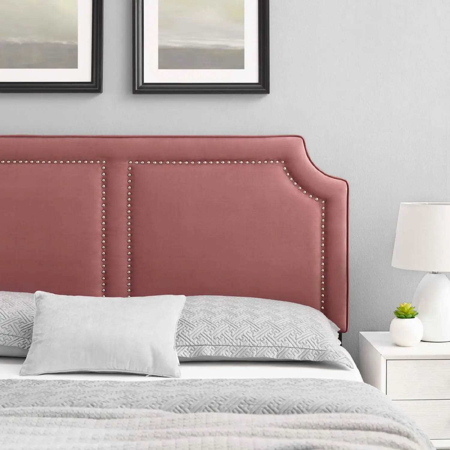 Cynthia Performance Velvet Headboard - Thumbnail 3