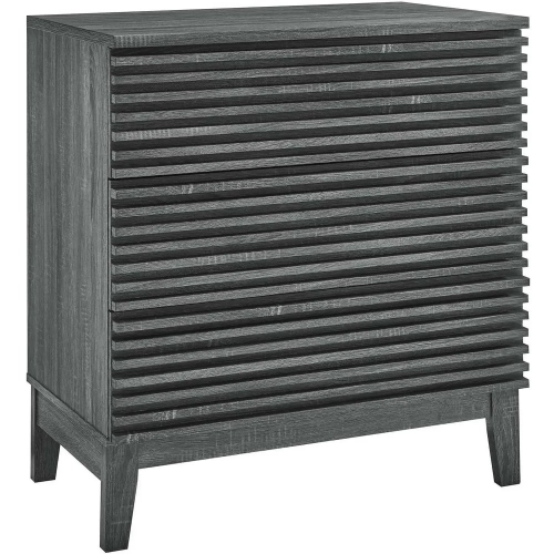 Render 3 Drawer Bachelor's Chest in Charcoal Gray Finish