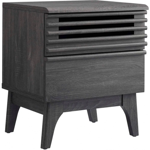 Render Nightstand in Charcoal Gray Finish