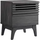 Render Nightstand in Charcoal Gray Finish