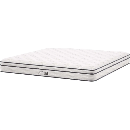 Jenna 6" Innerspring and Foam King Mattress in White
