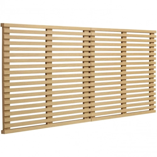 Render Wall Mount King Headboard in Oak Finish