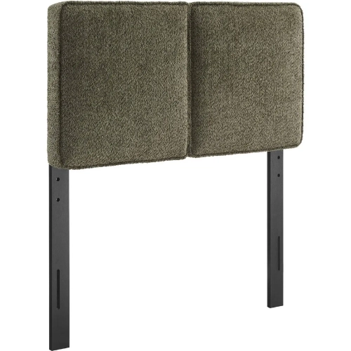 Lindee Twin Headboard in Sage Green Boucle Fabric