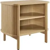 Cadence Open Nightstand in Oak Brown Finish