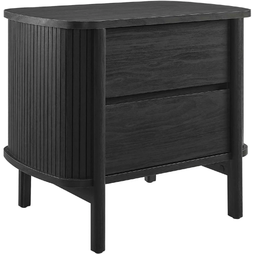 Cadence 2 Drawer Nightstand in Black Finish