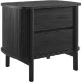 Cadence 2 Drawer Nightstand in Black Finish