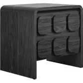 Toscana 2 Drawer Nightstand in Black Finish