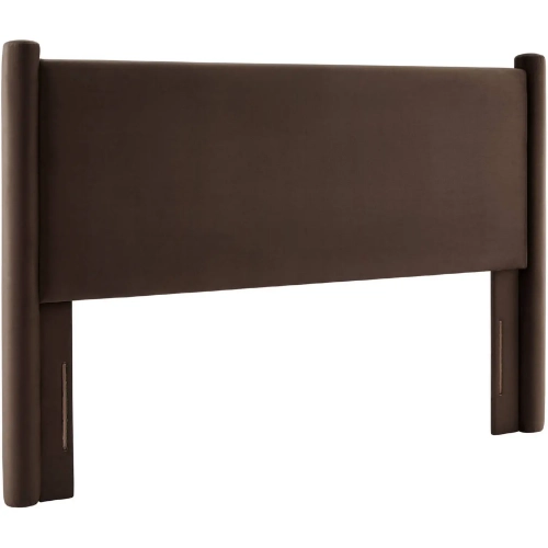 Rael Full Headboard in Chocolate Brown Performance Velvet