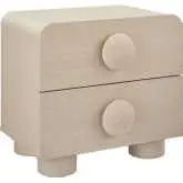 Sonnet 2 Drawer Nightstand in Ash Brown Finish