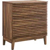 Render 3 Drawer Nightstand in Walnut Finish