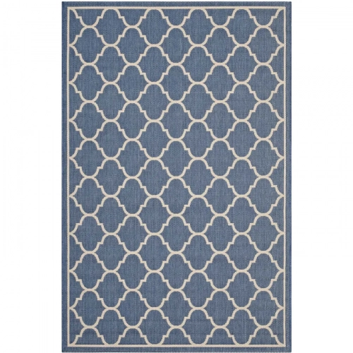 Avena Moroccan Quatrefoil Trellis 8 x 10 Indoor and Outdoor Area Rug