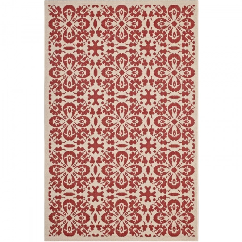 Ariana Vintage Floral Trellis 5 x 8 Indoor and Outdoor Area Rug
