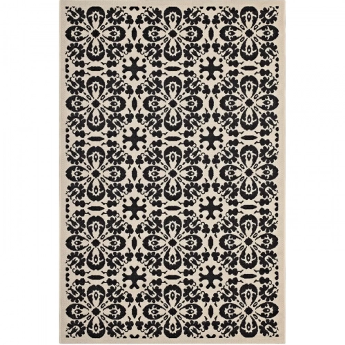 Ariana Vintage Floral Trellis 5 x 8 Indoor and Outdoor Area Rug