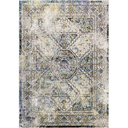 Success Jacinda Distressed Vintage Floral Persian Medallion 8 x 10 Area Rug