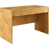 Hudson 2 Drawer Desk in Burl Wood Laminate