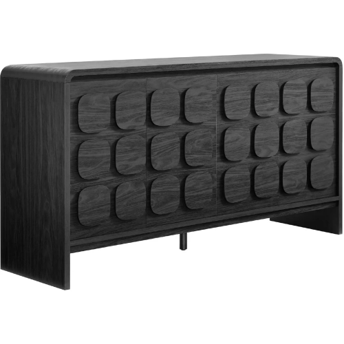 Toscana 61" Sideboard in Black Finish Laminate