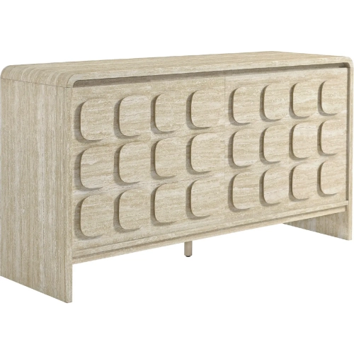 Toscana 61" Sideboard in Travertine Brown Finish Laminate