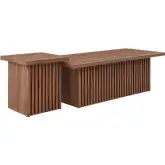 Render Nesting Coffee Tables in Walnut Finish (Set of 2)