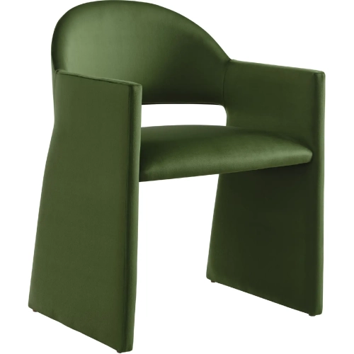 Talia Dining Arm Chair in Moss Green Performance Velvet