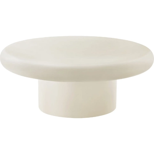 Argos Indoor Outdoor Round Coffee Table in White Concrete