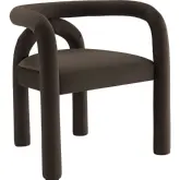 Astrid Dining Chair in Cocoa Brown Performance Velvet