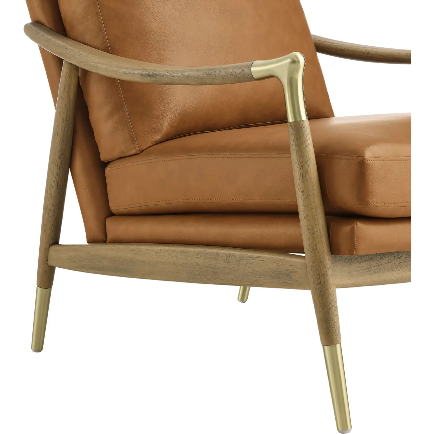 Modway EEI-7138-TAN-WAL Langford Accent Arm Chair in Tan Brown