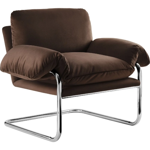 Ansel Accent Chair in Chocolate Brown Performance Velvet