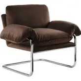 Ansel Accent Chair in Chocolate Brown Performance Velvet