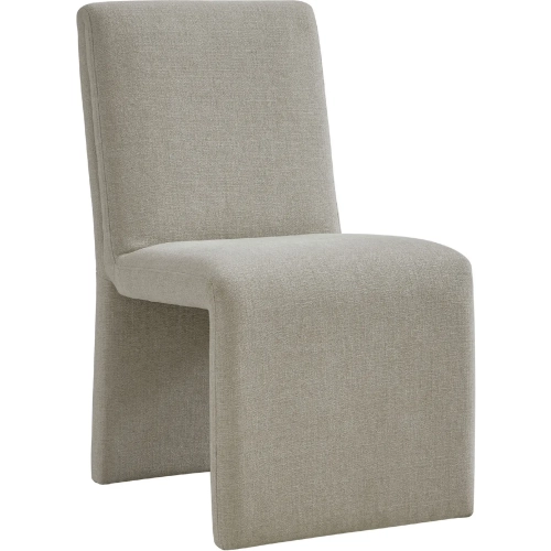 Emory Slipper Dining Chair in Linen Fabric