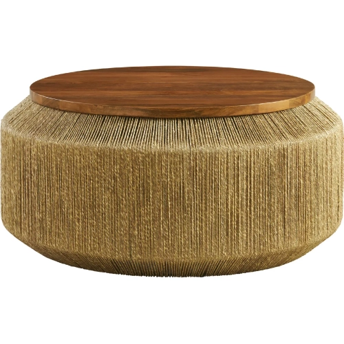 Maris Coffee Table in Seagrass & Wood