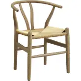Amish 29" Dining Chair in Gray Wood & Paper Rope